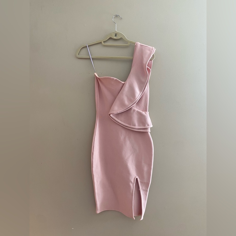 One shoulder cocktail dress